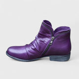 Odette | Ruched Zip Ankle Boots