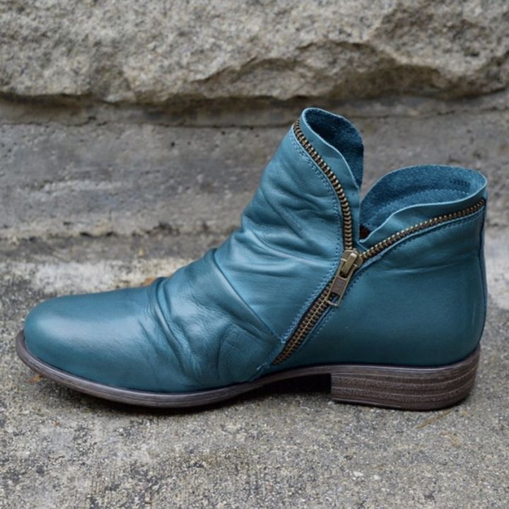 Elspeth | Soft Ruched Ankle Boots