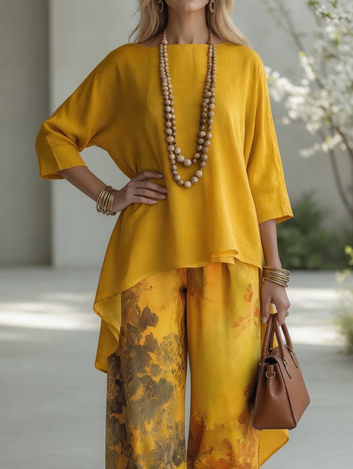 Clemence | Flowing Floral Two-Piece Set