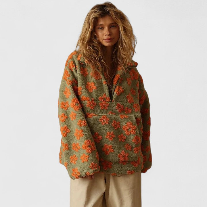 Tansy | Blooming Half-Zip Pullover