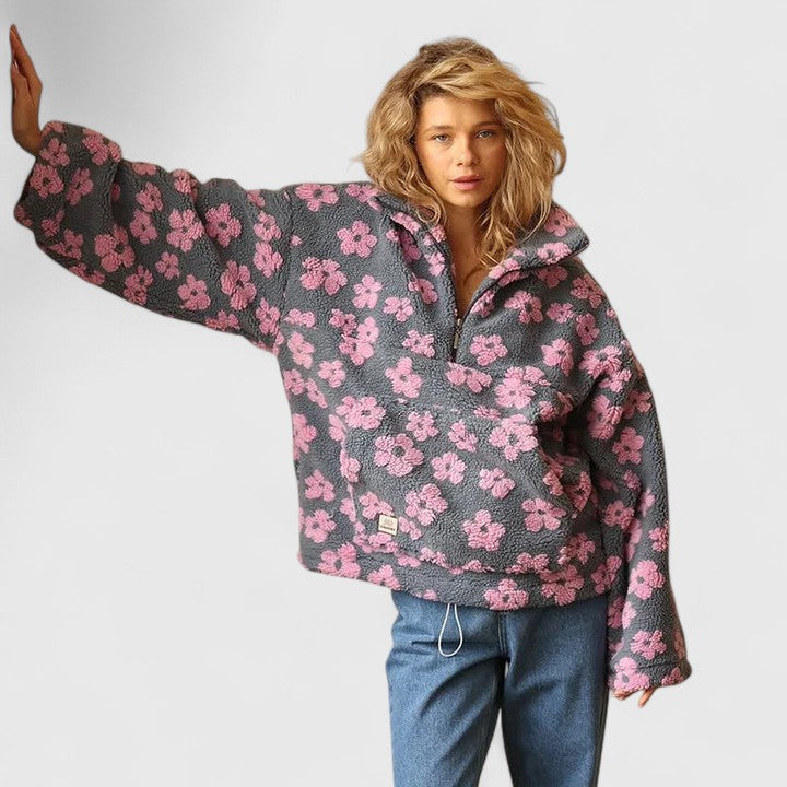 Tansy | Blooming Half-Zip Pullover
