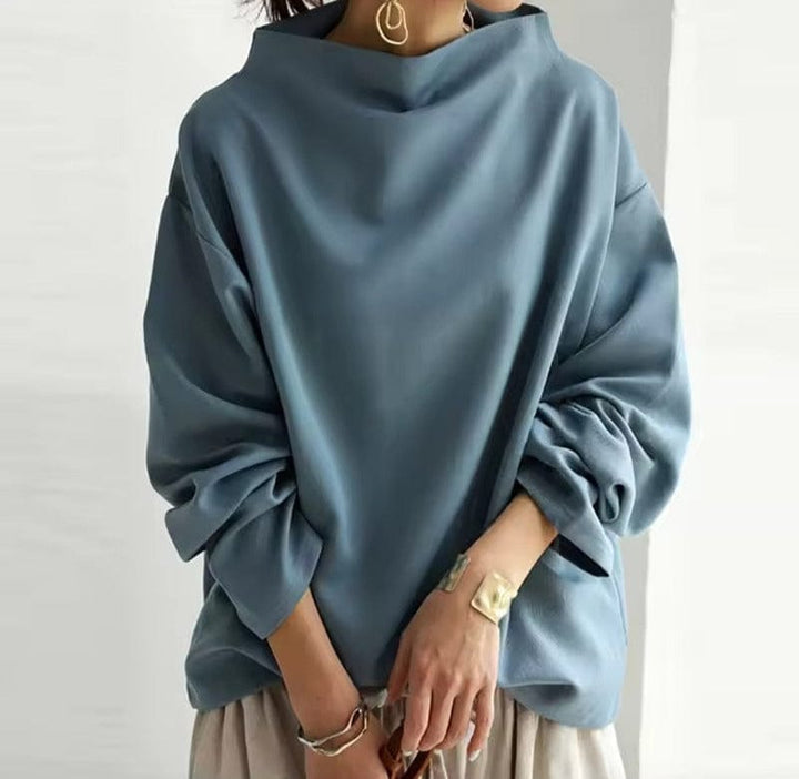Lenora | Relaxed High-Neck Top
