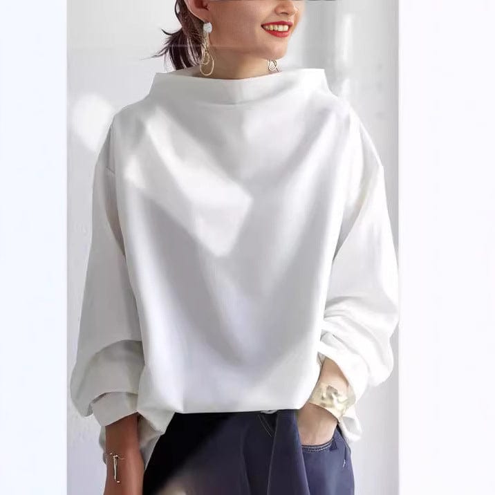 Lenora | Relaxed High-Neck Top