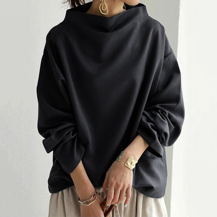 Lenora | Relaxed High-Neck Top