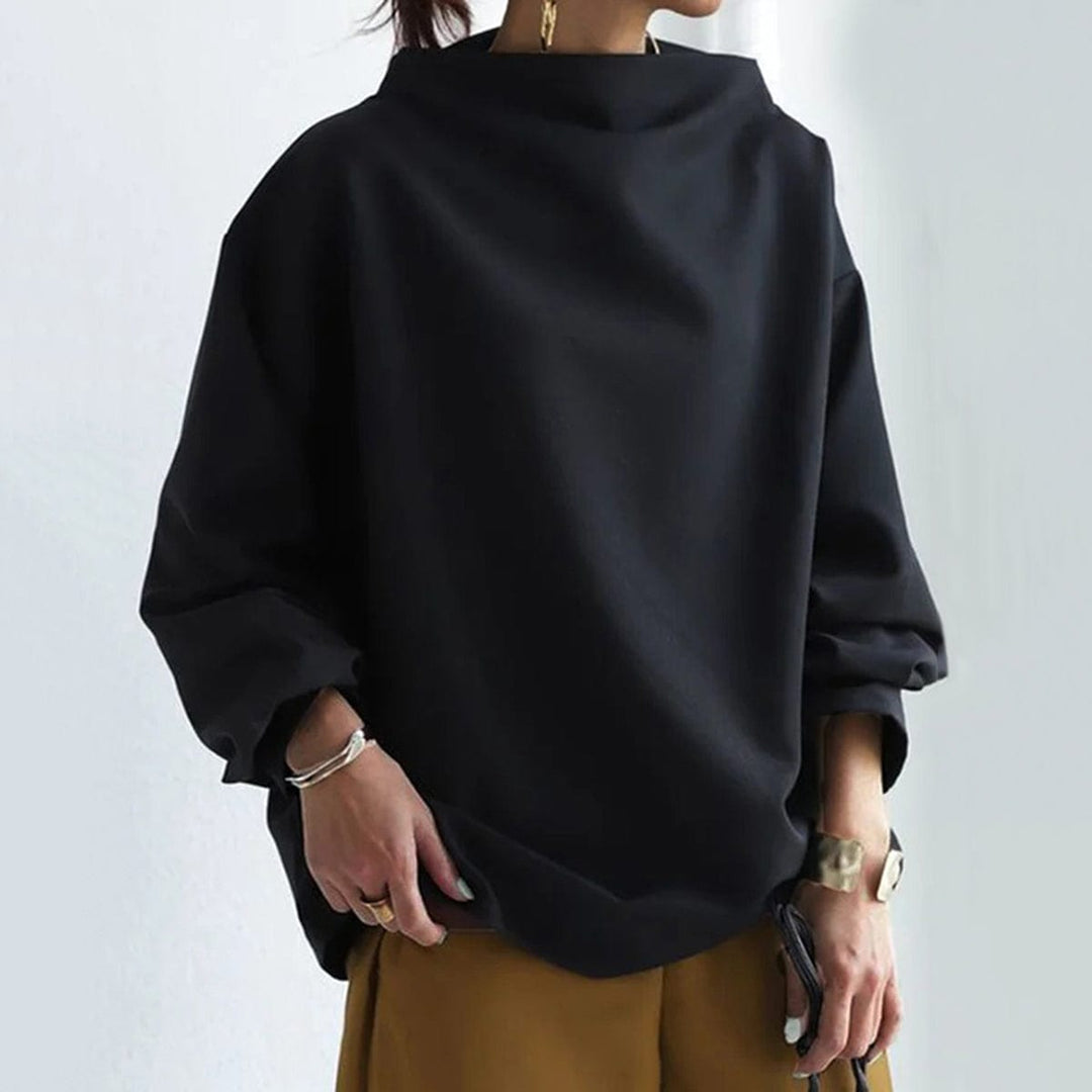 Lenora | Relaxed High-Neck Top