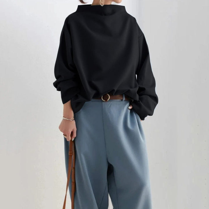 Lenora | Relaxed High-Neck Top