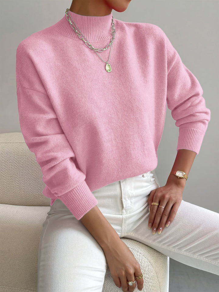 Suzanne | Soft Mock-Neck Sweater