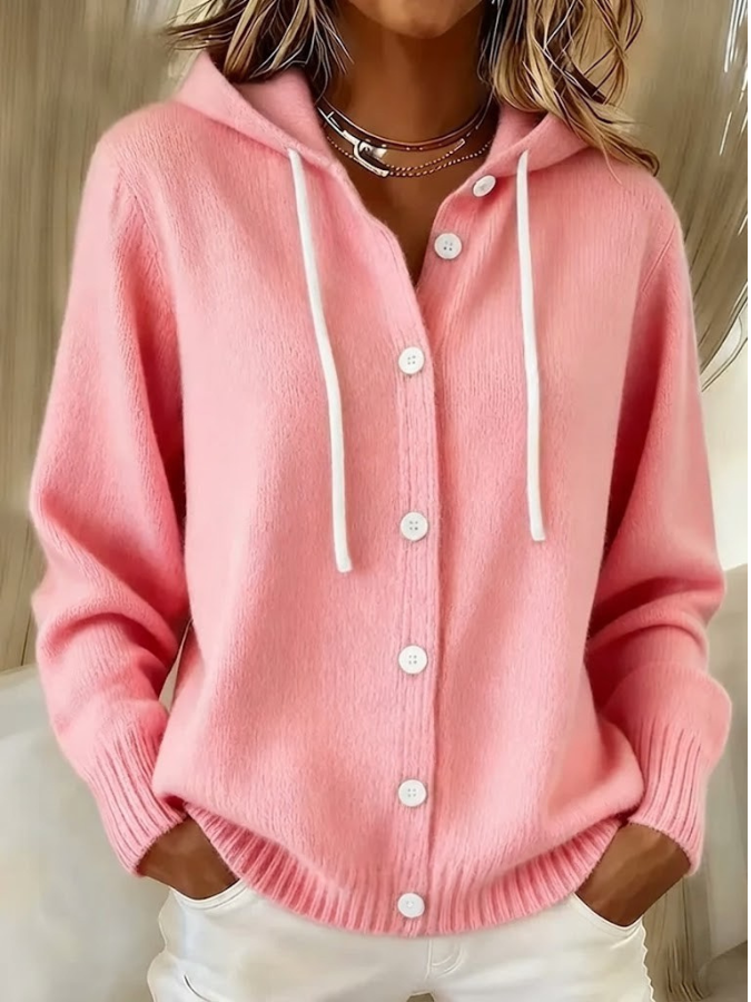 Blakely | Hooded Button Cardigan