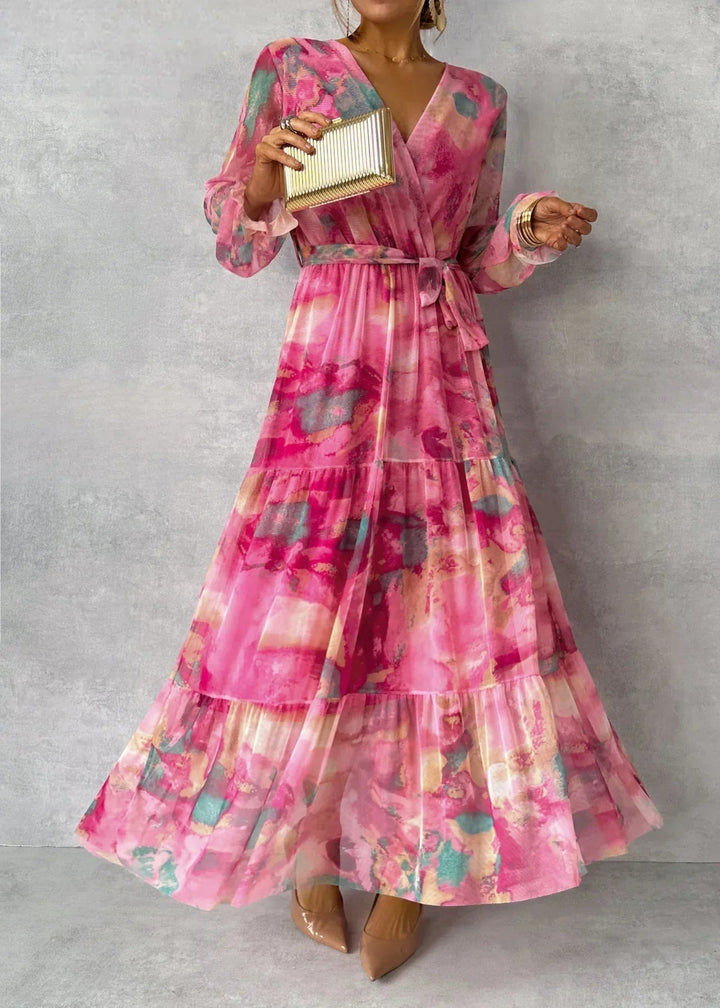 Elspeth | Flowing Floral Wrap Dress