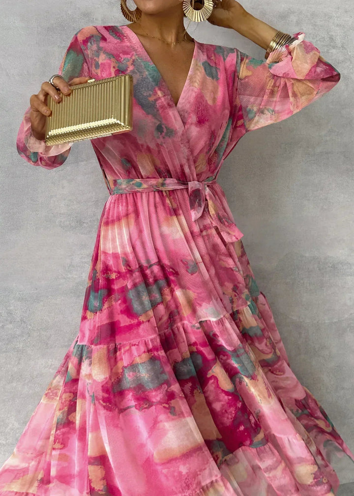 Elspeth | Flowing Floral Wrap Dress