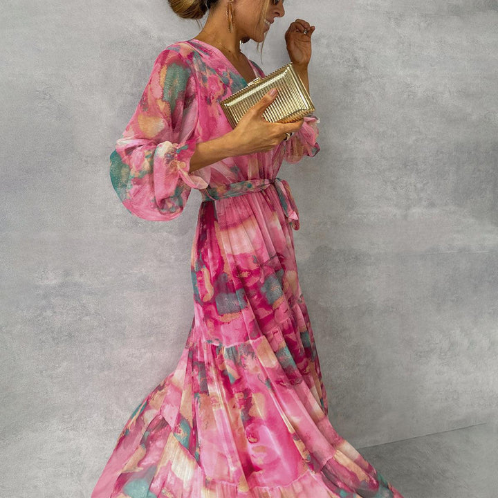 Elspeth | Flowing Floral Wrap Dress