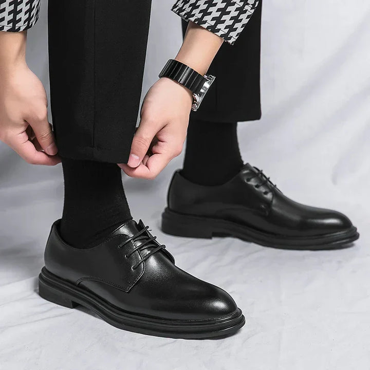 Laurence | Polished Lace-Up Derby Shoes
