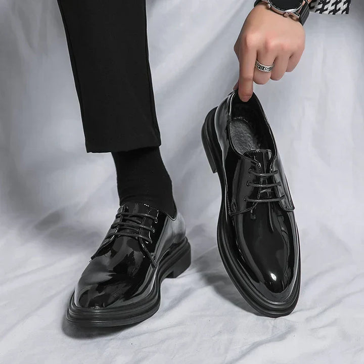 Laurence | Polished Lace-Up Derby Shoes