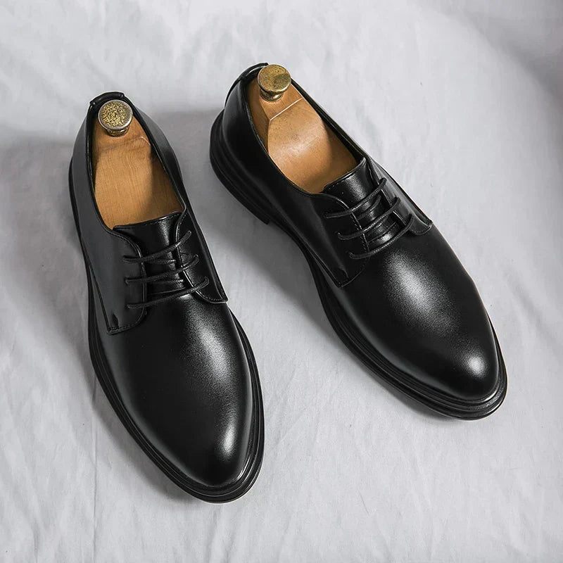 Laurence | Polished Lace-Up Derby Shoes
