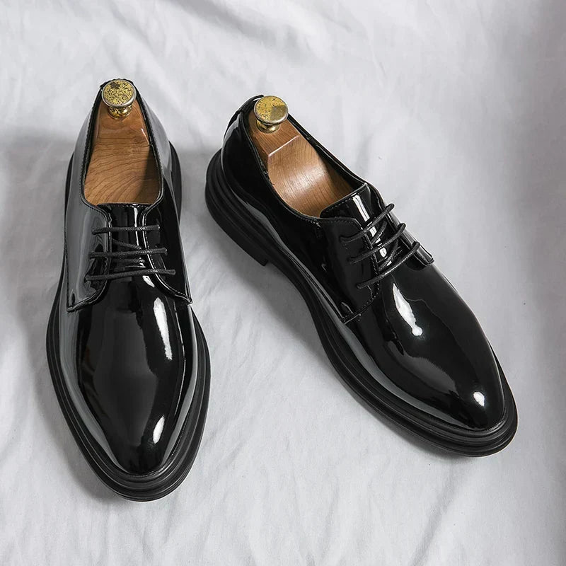 Laurence | Polished Lace-Up Derby Shoes