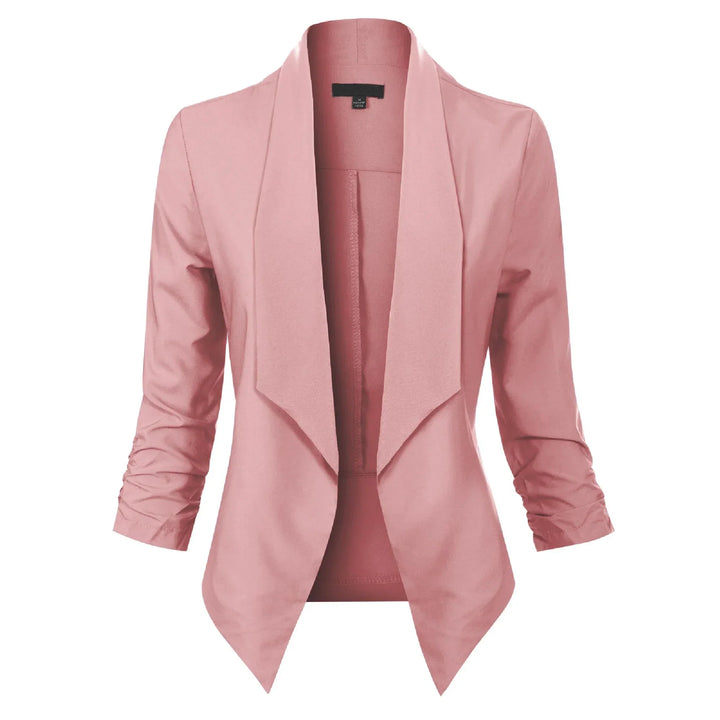 Camilla | Draped Open-Front Blazer