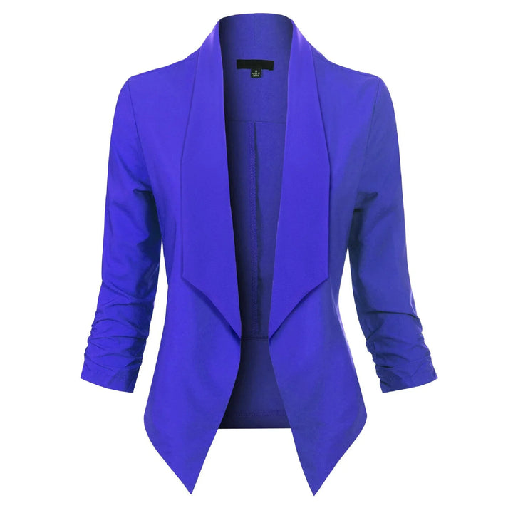 Camilla | Draped Open-Front Blazer