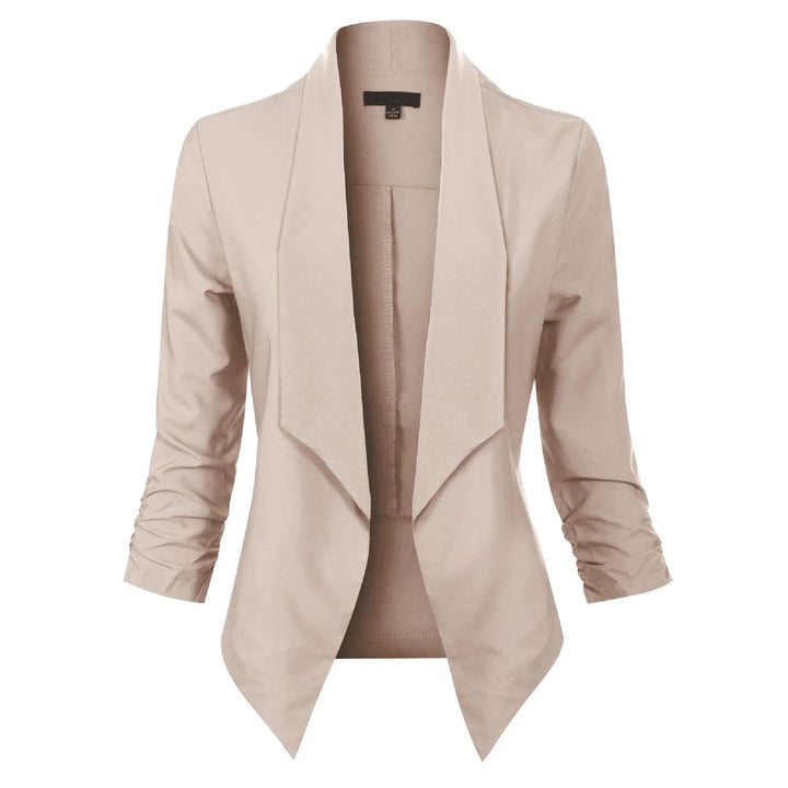 Camilla | Draped Open-Front Blazer