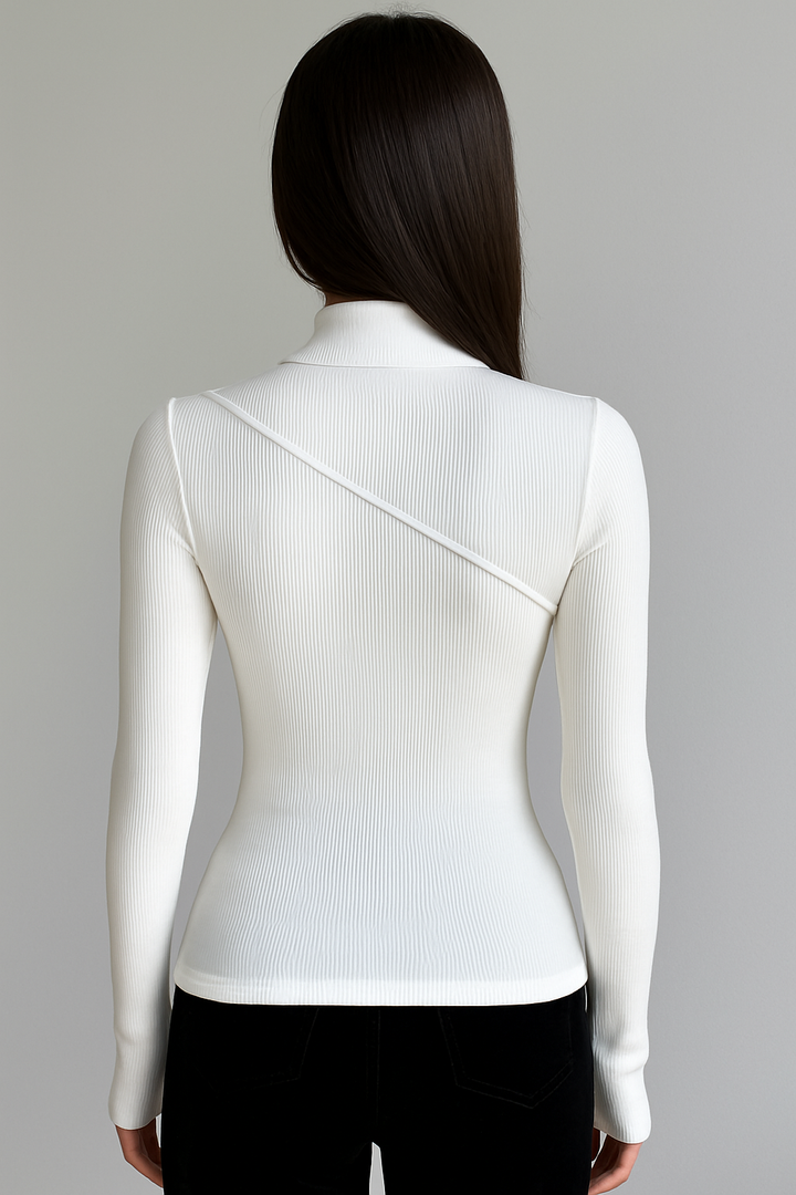 Lila | Refined Mock Neck Top