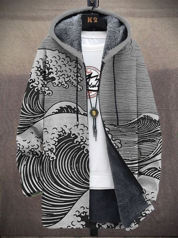 Nolan | Hooded Artistic Cardigan