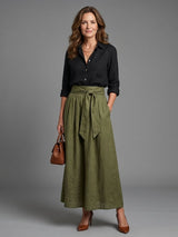 Josette | Elegant Blouse & Midi Skirt Two-Piece Set