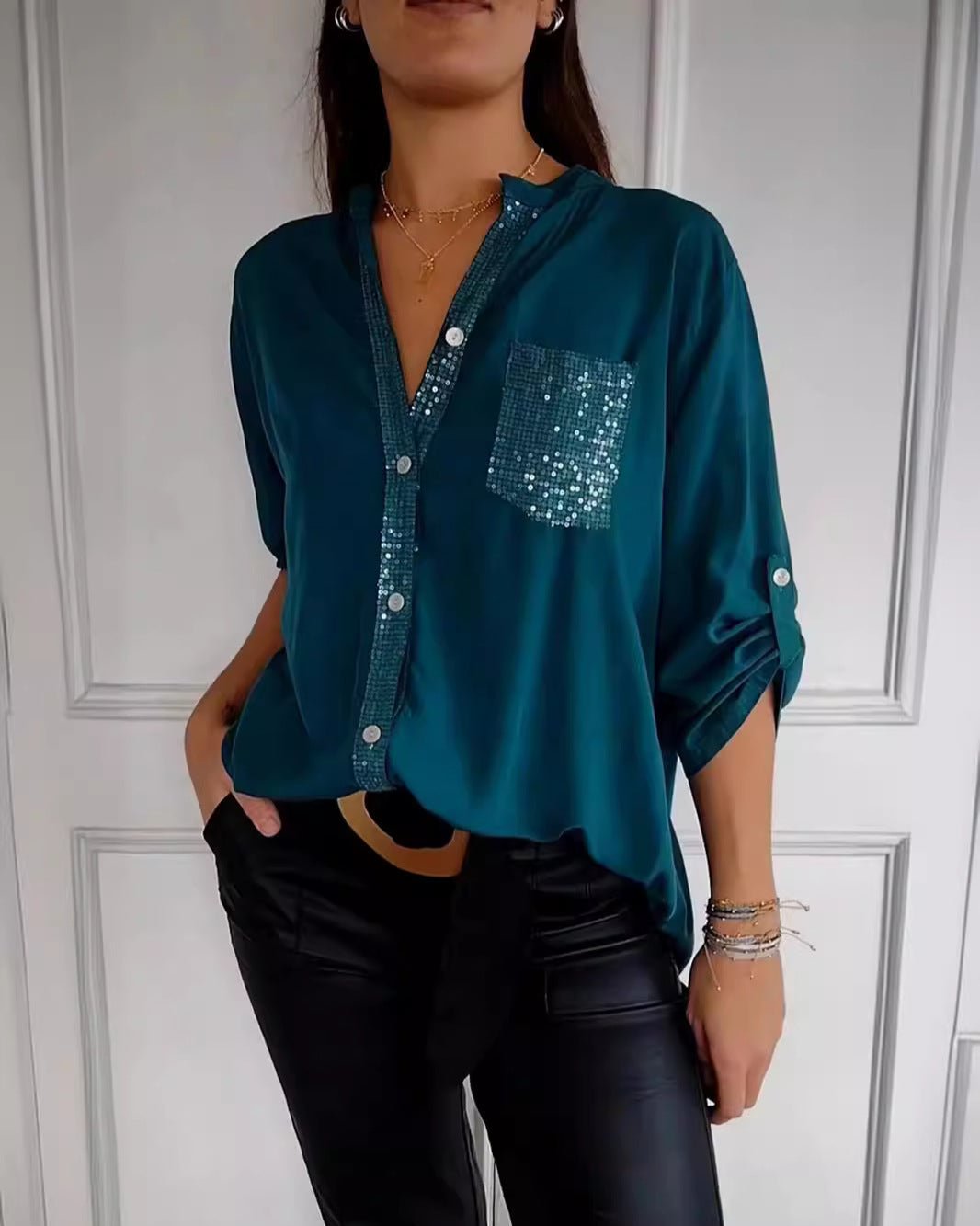Blanche | Relaxed Button-Front Blouse