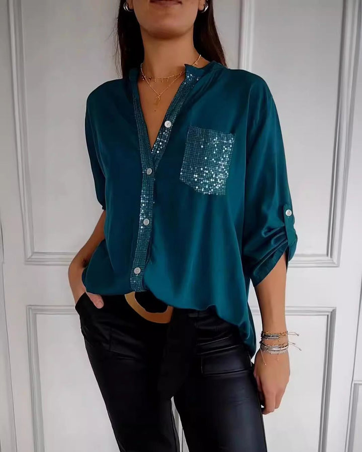 Blanche | Relaxed Button-Front Blouse