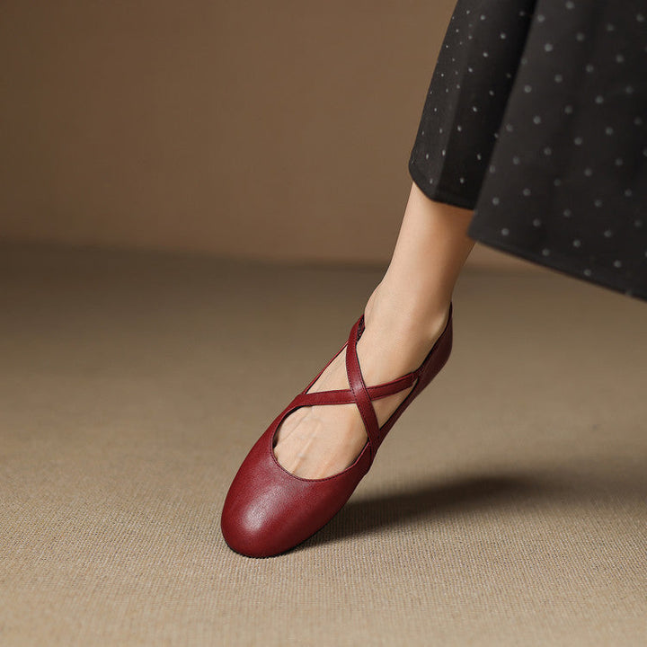 Cara | Crossover Strap Flats