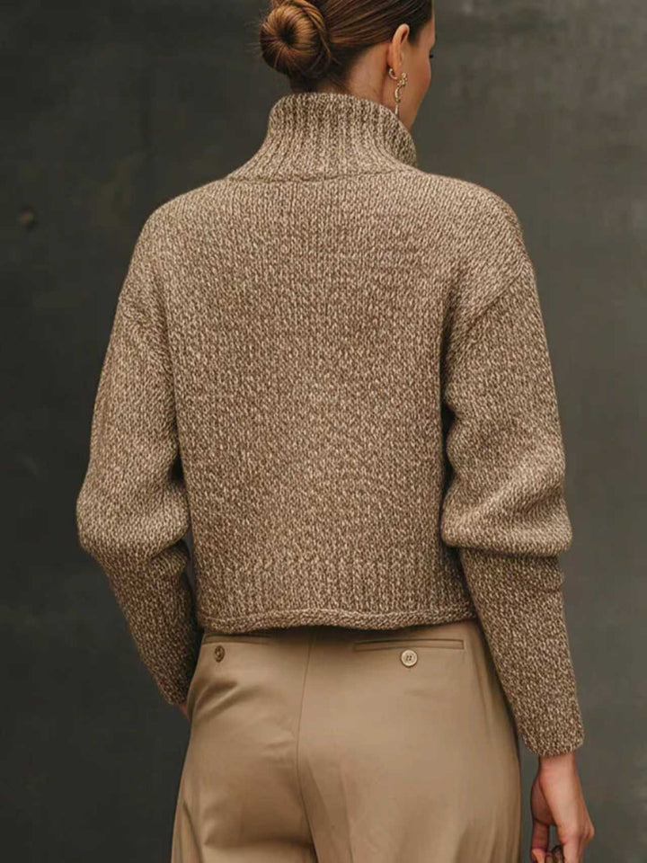 Livia | Textured Stand-Collar Jacket