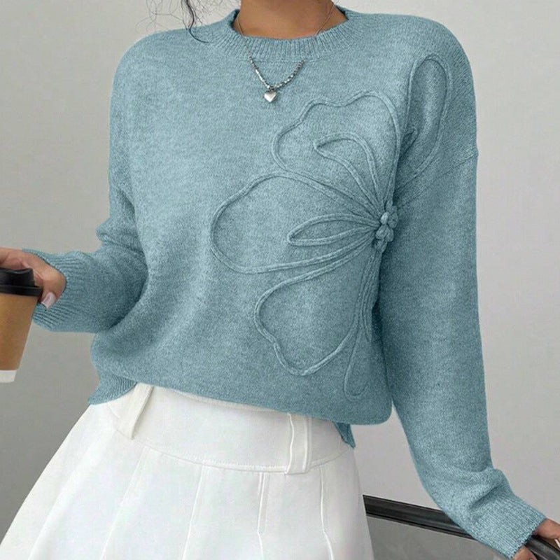 Annora | Soft Floral-Knit Jumper