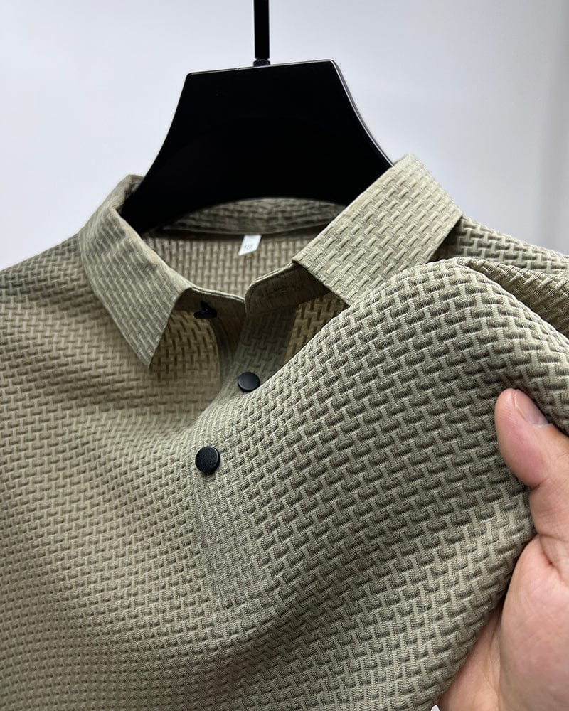 Alistair | Refined Textured Polo Shirt