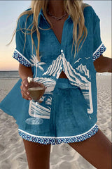 Waverly | Coastal Print Two-Piece Set