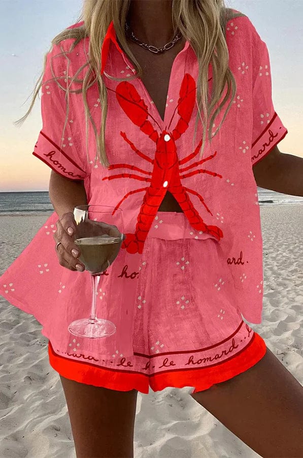 Verity | Coastal Print Two-Piece Set