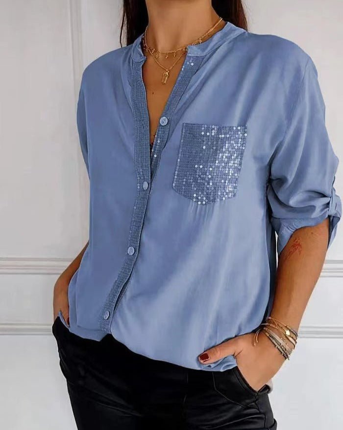 Blanche | Relaxed Button-Front Blouse