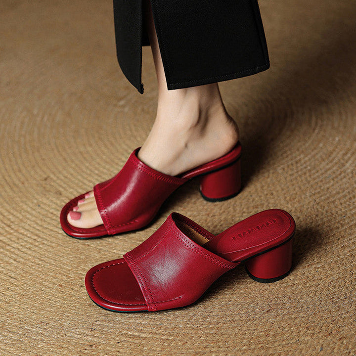 Brynn | Elegant Block-Heel Mules