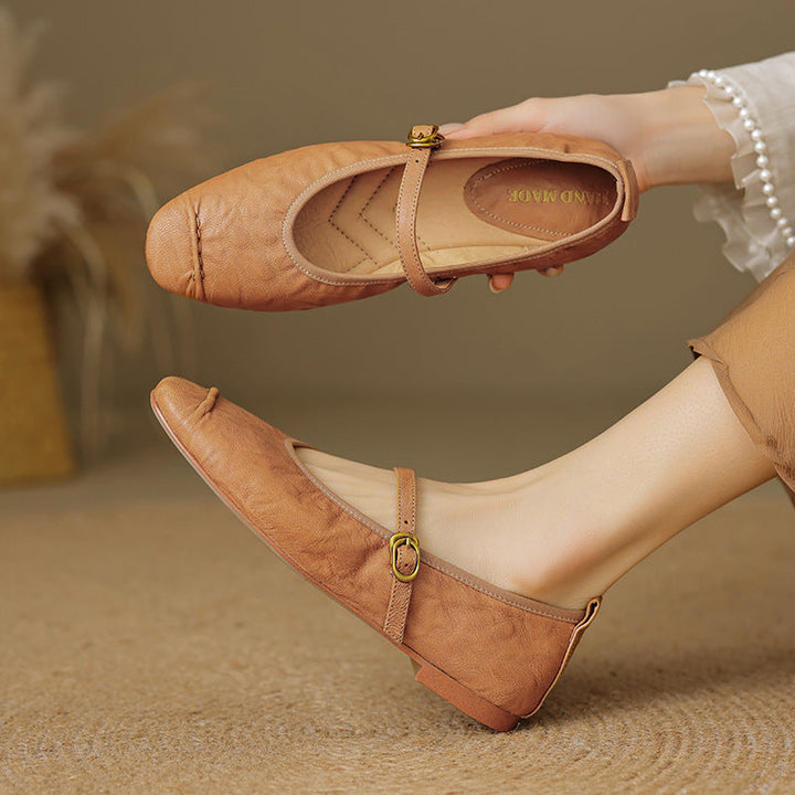 Elaine | Timeless Strap Flats