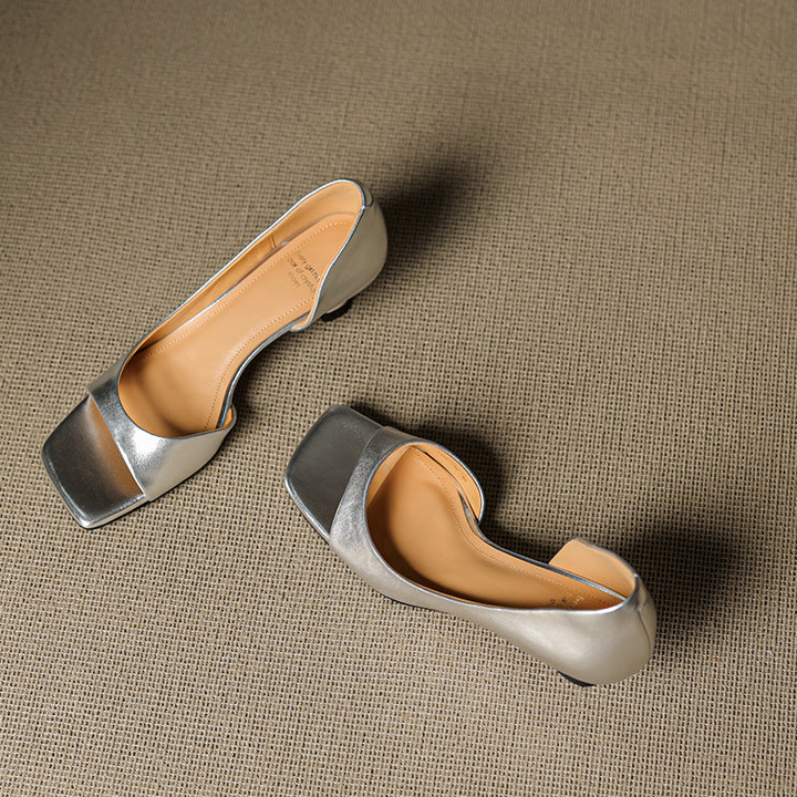 Delaney | Peep-Toe Kitten Heels