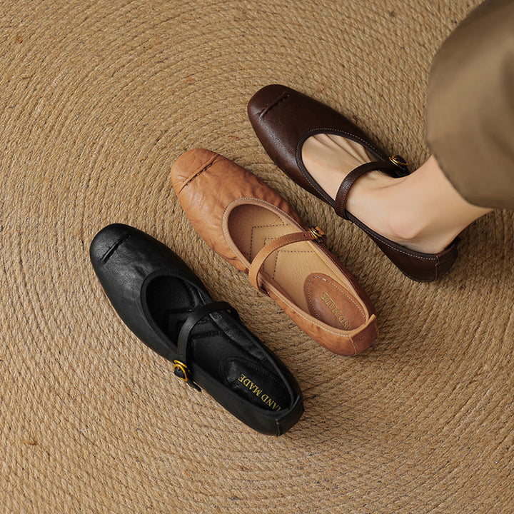 Elaine | Timeless Strap Flats