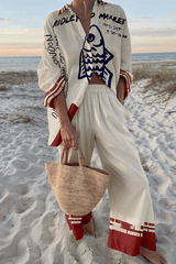 Seraphine | Coastal Print Two-Piece Set