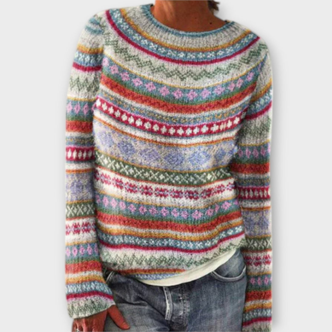 Elke | Nordic-Inspired Patterned Sweater