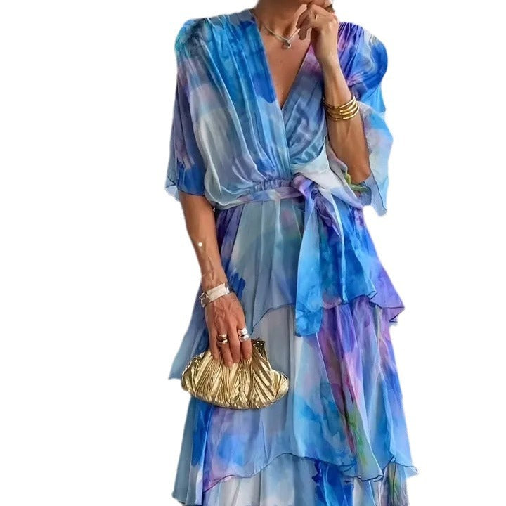 Eliza | Layered Tiered Midi Dress