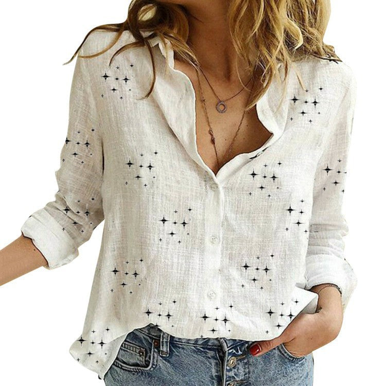Paige | Star-Print Relaxed Blouse