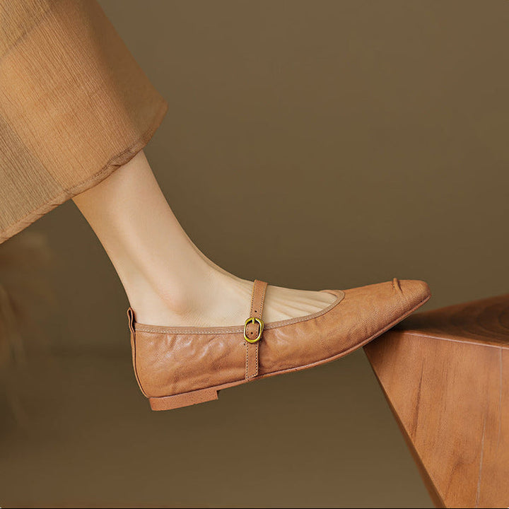 Elaine | Timeless Strap Flats