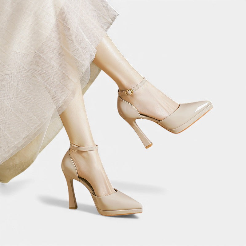 Gabrielle | Pointed Ankle-Strap Heels