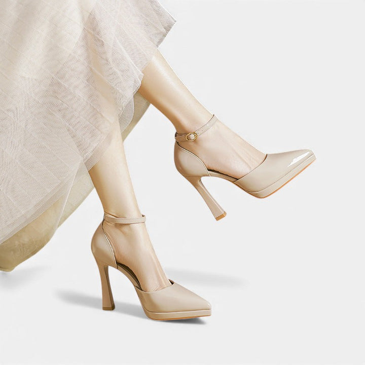 Gabrielle | Pointed Ankle-Strap Heels