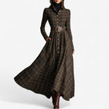 Leonora | Belted Vintage Maxi Dress