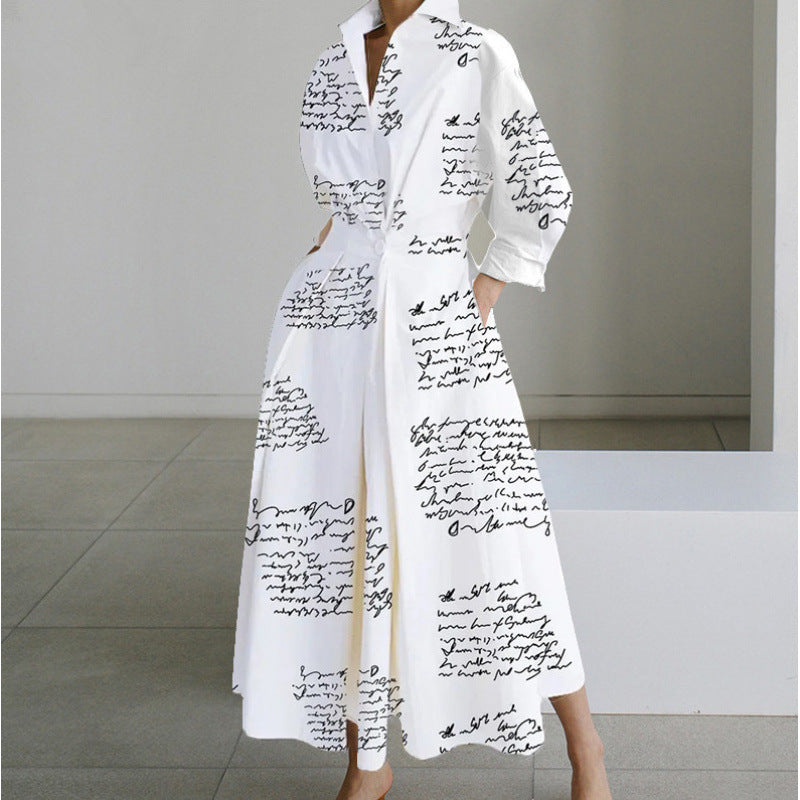 Vanessa | Elegant Wrap-Front Collared Maxi Dress
