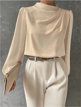 Louella | Elegant Draped Blouse