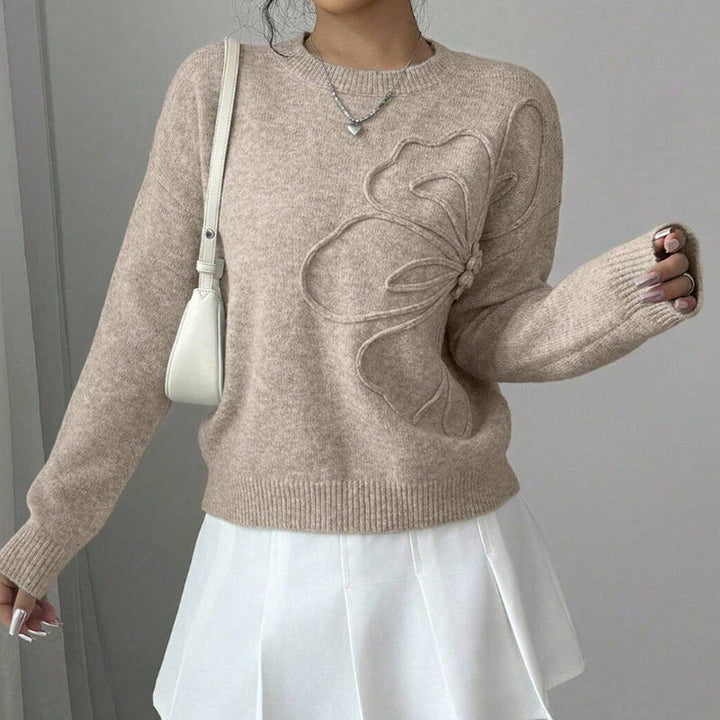 Annora | Soft Floral-Knit Jumper