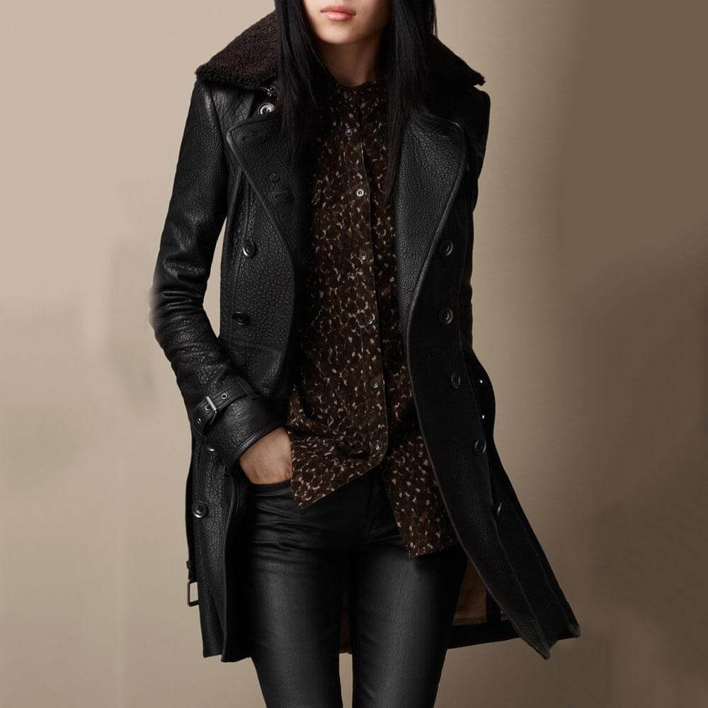 Marlene | Refined Belted Three-Quarter Coat